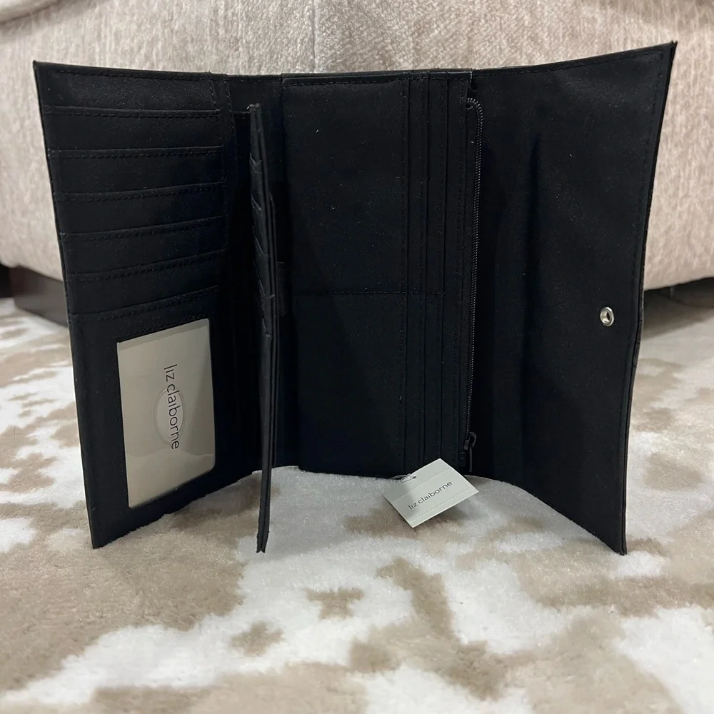 Liz Claiborne Faux Snakeskin Wallet- NWT